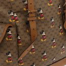 GUCCI Micro GG Supreme GUCCIxDisney Bag PVC Beige Gold 603898 Auth LN145-21