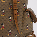 GUCCI Micro GG Supreme GUCCIxDisney Bag PVC Beige Gold 603898 Auth LN145-22