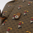 GUCCI Micro GG Supreme GUCCIxDisney Bag PVC Beige Gold 603898 Auth LN145-28