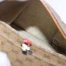 GUCCI Micro GG Supreme GUCCIxDisney Bag PVC Beige Gold 603898 Auth LN145-38