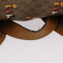 GUCCI Micro GG Supreme GUCCIxDisney Bag PVC Beige Gold 603898 Auth LN145-8