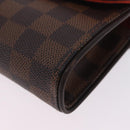 LOUIS VUITTON Damier Ebene Pochette Florentine Waist Bag N51856 LV Auth LN147V-17