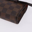 LOUIS VUITTON Damier Ebene Pochette Florentine Waist Bag N51856 LV Auth LN147V-19