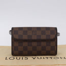 LOUIS VUITTON Damier Ebene Pochette Florentine Waist Bag N51856 LV Auth LN147V-12
