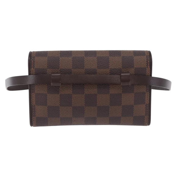 LOUIS VUITTON Damier Ebene Pochette Florentine Waist Bag N51856 LV Auth LN147V