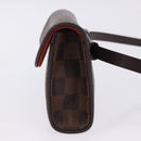 LOUIS VUITTON Damier Ebene Pochette Florentine Waist Bag N51856 LV Auth LN147V-3