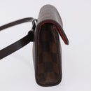LOUIS VUITTON Damier Ebene Pochette Florentine Waist Bag N51856 LV Auth LN147V-4