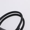 PRADA Hand Bag Leather 2way Black Gold Auth LN148V-15