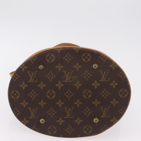 LOUIS VUITTON Monogram Bucket GM Shoulder Bag M42236 LV Auth LN151