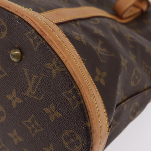 LOUIS VUITTON Monogram Bucket GM Shoulder Bag M42236 LV Auth LN151