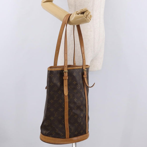 LOUIS VUITTON Monogram Bucket GM Shoulder Bag M42236 LV Auth LN151