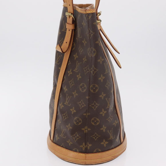 LOUIS VUITTON Monogram Bucket GM Shoulder Bag M42236 LV Auth LN151