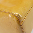 LOUIS VUITTON Monogram Vernis Mercer Boston Bag Beige M91000 LV Auth LN153-16
