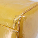 LOUIS VUITTON Monogram Vernis Mercer Boston Bag Beige M91000 LV Auth LN153-9
