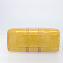 LOUIS VUITTON Monogram Vernis Mercer Boston Bag Beige M91000 LV Auth LN153-5