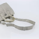 PRADA Nappa Bomber Hand Bag Leather 2way Gray Auth LN154-10