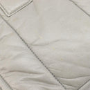 PRADA Nappa Bomber Hand Bag Leather 2way Gray Auth LN154-18