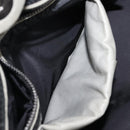 PRADA Nappa Bomber Hand Bag Leather 2way Gray Auth LN154-26