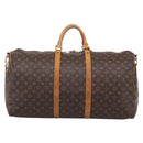 LOUIS VUITTON Monogram Keepall Bandouliere 60 Boston Bag M41412 LV Auth LN156-3