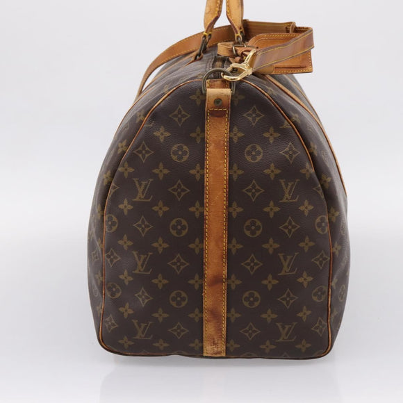 LOUIS VUITTON Monogram Keepall Bandouliere 60 Boston Bag M41412 LV Auth LN156