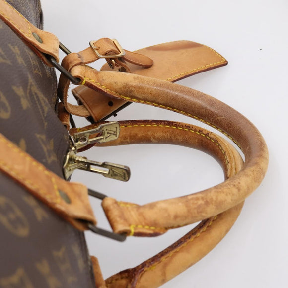 LOUIS VUITTON Monogram Keepall Bandouliere 60 Boston Bag M41412 LV Auth LN156