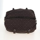 LOUIS VUITTON Monogram Mini Lin Saumur XL Shoulder Bag Ebene M95220 Auth LN158V-15