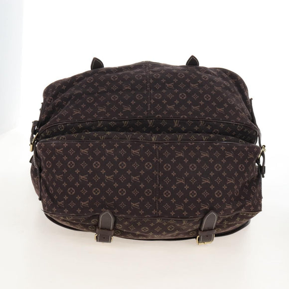 LOUIS VUITTON Monogram Mini Lin Saumur XL Shoulder Bag Ebene M95220 Auth LN158V