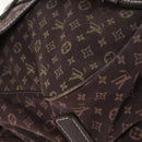 LOUIS VUITTON Monogram Mini Lin Saumur XL Shoulder Bag Ebene M95220 Auth LN158V-16