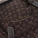 LOUIS VUITTON Monogram Mini Lin Saumur XL Shoulder Bag Ebene M95220 Auth LN158V-18