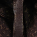 LOUIS VUITTON Monogram Mini Lin Saumur XL Shoulder Bag Ebene M95220 Auth LN158V-22