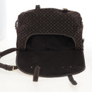 LOUIS VUITTON Monogram Mini Lin Saumur XL Shoulder Bag Ebene M95220 Auth LN158V-24