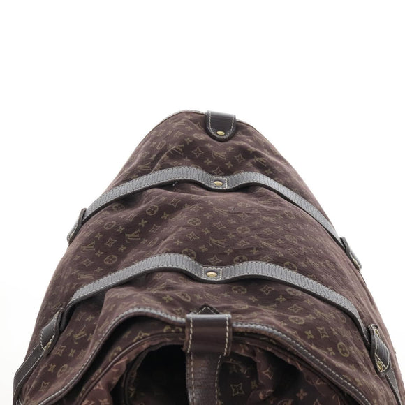 LOUIS VUITTON Monogram Mini Lin Saumur XL Shoulder Bag Ebene M95220 Auth LN158V