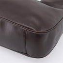 GUCCI Bamboo Shoulder Bag Leather 2way Dark Brown Gold 001 0166 1577 Auth LN160-16