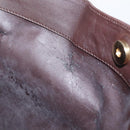 GUCCI Bamboo Shoulder Bag Leather 2way Dark Brown Gold 001 0166 1577 Auth LN160-11