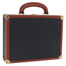 Vivienne Westwood Briefcase PVC Black Gold Auth LN161-1