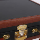 Vivienne Westwood Briefcase PVC Black Gold Auth LN161-14