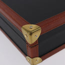 Vivienne Westwood Briefcase PVC Black Gold Auth LN161-17