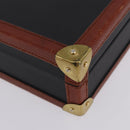 Vivienne Westwood Briefcase PVC Black Gold Auth LN161-18