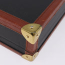 Vivienne Westwood Briefcase PVC Black Gold Auth LN161-19