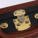Vivienne Westwood Briefcase PVC Black Gold Auth LN161-21