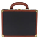 Vivienne Westwood Briefcase PVC Black Gold Auth LN161-13