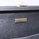 Vivienne Westwood Briefcase PVC Black Gold Auth LN161-23