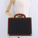 Vivienne Westwood Briefcase PVC Black Gold Auth LN161-28