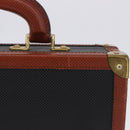 Vivienne Westwood Briefcase PVC Black Gold Auth LN161-2
