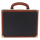 Vivienne Westwood Briefcase PVC Black Gold Auth LN161-3