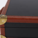 Vivienne Westwood Briefcase PVC Black Gold Auth LN161-5