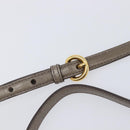 Miu Miu Hand Bag Vitellolux 2way Brown Gold Auth LN167V-10