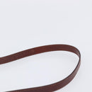 Salvatore Ferragamo Gancini Hand Bag Leather 2way Brown Gold Auth LN168-11