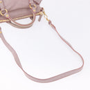 Miu Miu Hand Bag Vitellolux 2way Pink Gold Auth LN171V-11