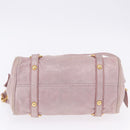 Miu Miu Hand Bag Vitellolux 2way Pink Gold Auth LN171V-8